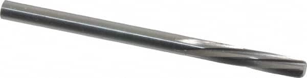 Magafor - 3.6093mm Solid Carbide 6 Flute Chucking Reamer - Spiral Flute, 0.1421" Straight Shank, 19/32" Flute Length, 2-1/4" OAL - Americas Industrial Supply