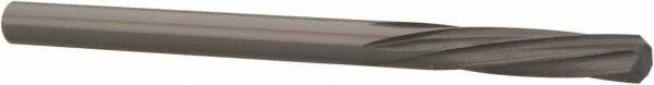 Magafor - 3.6398mm Solid Carbide 6 Flute Chucking Reamer - Spiral Flute, 0.1433" Straight Shank, 19/32" Flute Length, 2-1/4" OAL - Americas Industrial Supply