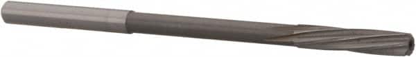 Magafor - #24 Solid Carbide 6 Flute Chucking Reamer - Spiral Flute, 0.158" Straight Shank, 3/4" Flute Length, 2-61/64" OAL - Americas Industrial Supply