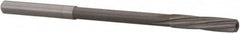 Magafor - #24 Solid Carbide 6 Flute Chucking Reamer - Spiral Flute, 0.158" Straight Shank, 3/4" Flute Length, 2-61/64" OAL - Americas Industrial Supply