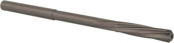 Magafor - #16 Solid Carbide 6 Flute Chucking Reamer - Spiral Flute, 0.177" Straight Shank, 53/64" Flute Length, 3-5/32" OAL - Americas Industrial Supply