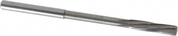 Magafor - #13 Solid Carbide 6 Flute Chucking Reamer - Spiral Flute, 0.177" Straight Shank, 53/64" Flute Length, 3-5/32" OAL - Americas Industrial Supply
