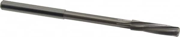 Magafor - 4.75mm Solid Carbide 6 Flute Chucking Reamer - Spiral Flute, 0.177" Straight Shank, 53/64" Flute Length, 3-5/32" OAL - Americas Industrial Supply