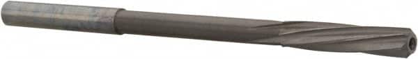 Magafor - 5.03mm Solid Carbide 6 Flute Chucking Reamer - Spiral Flute, 0.197" Straight Shank, 29/32" Flute Length, 3-25/64" OAL - Americas Industrial Supply