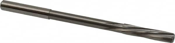 Magafor - 5.96mm Solid Carbide 6 Flute Chucking Reamer - Spiral Flute, 0.236" Straight Shank, 1-7/64" Flute Length, 3-31/32" OAL - Americas Industrial Supply