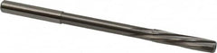 Magafor - 5.96mm Solid Carbide 6 Flute Chucking Reamer - Spiral Flute, 0.236" Straight Shank, 1-7/64" Flute Length, 3-31/32" OAL - Americas Industrial Supply