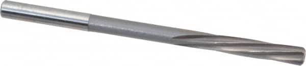 Magafor - 6mm Solid Carbide 6 Flute Chucking Reamer - Spiral Flute, 0.236" Straight Shank, 1-7/64" Flute Length, 3-31/32" OAL - Americas Industrial Supply