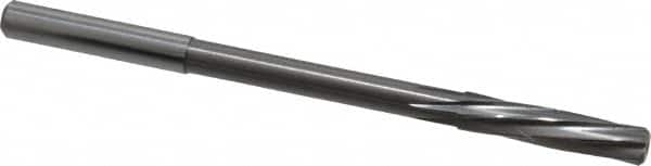 Magafor - 6.01mm Solid Carbide 6 Flute Chucking Reamer - Spiral Flute, 0.236" Straight Shank, 1-7/64" Flute Length, 3-31/32" OAL - Americas Industrial Supply