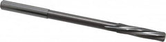 Magafor - 6.01mm Solid Carbide 6 Flute Chucking Reamer - Spiral Flute, 0.236" Straight Shank, 1-7/64" Flute Length, 3-31/32" OAL - Americas Industrial Supply