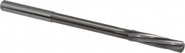 Chucking Reamer: 0.242″ Dia, 3-31/32″ OAL, 1-7/64″ Flute Length, Straight Shank, Solid Carbide 6 Flute, RH