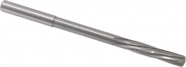 Magafor - 6.74mm Solid Carbide 6 Flute Chucking Reamer - Spiral Flute, 0.276" Straight Shank, 1-7/32" Flute Length, 4-9/32" OAL - Americas Industrial Supply