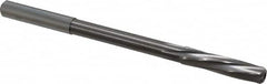 Magafor - 6.97mm Solid Carbide 6 Flute Chucking Reamer - Spiral Flute, 0.276" Straight Shank, 1-7/32" Flute Length, 4-9/32" OAL - Americas Industrial Supply