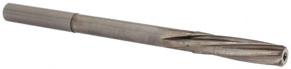 Magafor - 7.14mm Solid Carbide 6 Flute Chucking Reamer - Spiral Flute, 0.276" Straight Shank, 1-7/32" Flute Length, 4-9/32" OAL - Americas Industrial Supply
