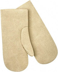 Steiner - Size Universal Wool Lined Fiberglass Heat Resistant Mitten - 14" OAL, Slip-On Cuff - Americas Industrial Supply