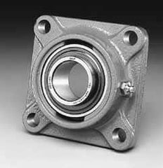 SKF - 1-1/4" ID, 4-Bolt Flange - 3-5/8" Btw Mnt Hole Ctrs - Americas Industrial Supply