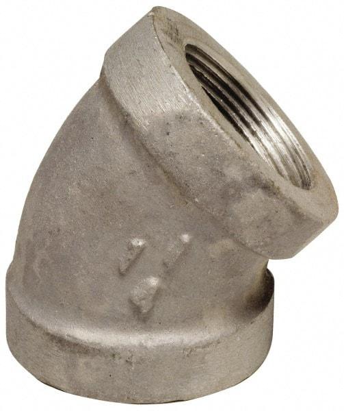 Latrobe Foundry - 3/8" Aluminum Pipe 45° Elbow - 150 psi, F End Connection, Grade 356-F - Americas Industrial Supply