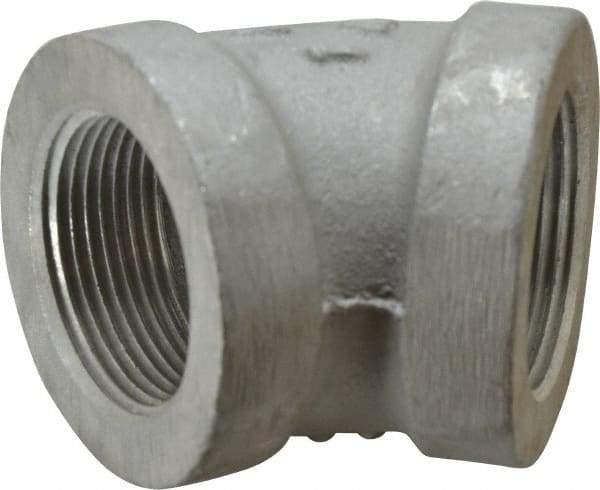 Latrobe Foundry - 1-1/4" Aluminum Pipe 45° Elbow - 150 psi, F End Connection, Grade 356-F - Americas Industrial Supply