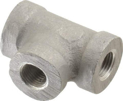 Latrobe Foundry - 1/8" Aluminum Pipe Tee - 150 psi, F End Connection, Grade 356-F - Americas Industrial Supply