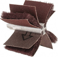 Merit Abrasives - 80 Grit, Nonwoven, Aluminum Oxide Bore Polisher - Medium Grade, 22,000 RPM, Polishes Bores with 1-1/2 to 2" Diam - Americas Industrial Supply