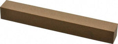 Made in USA - 6" Long x 3/4" Wide x 3/4" Thick, Aluminum Oxide Sharpening Stone - Square, Medium Grade - Americas Industrial Supply