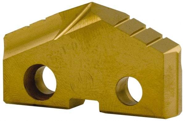 Allied Machine and Engineering - 38mm Diam x 1/4" Thick, Seat Code 3, 132° Included Angle Spade Drill Insert - TiN Coated, Cobalt, Grade Super Cobalt, Series GEN2 T-A - Americas Industrial Supply