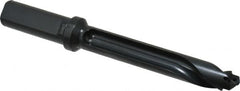 Allied Machine and Engineering - Series 17, 17 to 17.99mm Diam, 3/4" Diam Straight Shank with Flange, Straight Flute Spade Drill - 3-35/64" Max Depth, 4-47/64" Body Length, 6-49/64" OAL, Standard Length, Through Coolant - Americas Industrial Supply