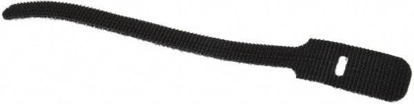 SpeedTech - 6" Long Black Nylon & Polyethylene Hook & Loop Strap - 40 Lb Tensile Strength - Americas Industrial Supply