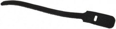 SpeedTech - 6" Long Black Nylon & Polyethylene Hook & Loop Strap - 40 Lb Tensile Strength - Americas Industrial Supply