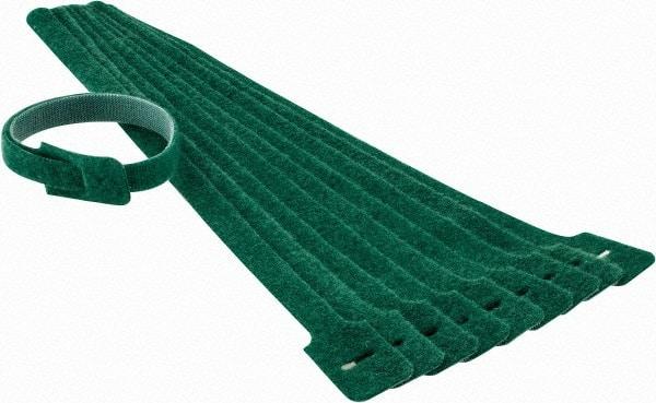 SpeedTech - 13" Long Green Nylon & Polyethylene Mountable Cable Tie - 40 Lb Tensile Strength, 3-1/4" Max Bundle Diam - Americas Industrial Supply