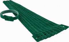 SpeedTech - 13" Long Green Nylon & Polyethylene Mountable Cable Tie - 40 Lb Tensile Strength, 3-1/4" Max Bundle Diam - Americas Industrial Supply