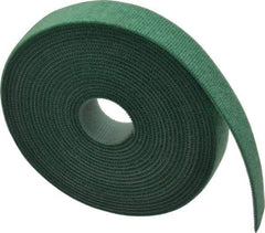 SpeedTech - 15' Long Green Nylon & Polyethylene Hook & Loop Strap - 50 Lb Tensile Strength - Americas Industrial Supply