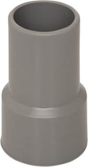 Flexaust - 2" Screw-On Hose Cuff - PVC, Gray - Americas Industrial Supply