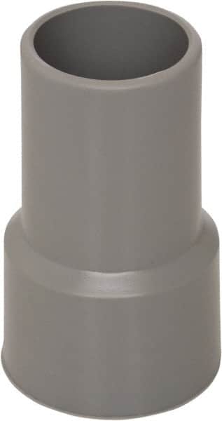 Flexaust - 1-1/2" Screw-On Hose Cuff - PVC, Gray - Americas Industrial Supply