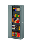 36"W x 18"D x 78"H Storage Cabinet, Welded Set Up, with 4 Adj. Shelves, Levelers, - Americas Industrial Supply