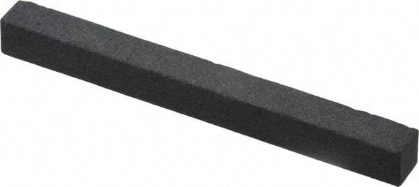 Grier Abrasives - Square, Silicone Carbide, Finishing Stick - 4" Long x 3/8" Wide x 3/8" Thick, 3/32" Diam x 1-1/2" Long Shank, Medium Grade - Americas Industrial Supply