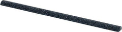 Grier Abrasives - Half Round, Aluminum Oxide, Finishing Stick - 4" Long x 1/4" Width, 3/32" Diam x 1-1/2" Long Shank, Coarse Grade - Americas Industrial Supply