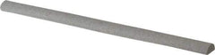 Grier Abrasives - Half Round, Aluminum Oxide, Finishing Stick - 4" Long x 1/4" Width, 3/32" Diam x 1-1/2" Long Shank, Fine Grade - Americas Industrial Supply