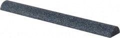 Grier Abrasives - Half Round, Aluminum Oxide, Finishing Stick - 4" Long x 1/2" Width, 3/32" Diam x 1-1/2" Long Shank, Coarse Grade - Americas Industrial Supply