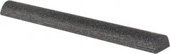 Grier Abrasives - Half Round, Aluminum Oxide, Finishing Stick - 4" Long x 1/2" Width, 3/32" Diam x 1-1/2" Long Shank, Medium Grade - Americas Industrial Supply