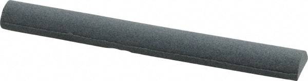 Grier Abrasives - Half Round, Aluminum Oxide, Finishing Stick - 4" Long x 1/2" Width, 3/32" Diam x 1-1/2" Long Shank, Fine Grade - Americas Industrial Supply