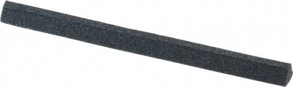 Grier Abrasives - Three Square, Aluminum Oxide, Finishing Stick - 4" Long x 1/4" Width, 3/32" Diam x 1-1/2" Long Shank, Coarse Grade - Americas Industrial Supply