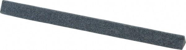 Grier Abrasives - Three Square, Aluminum Oxide, Finishing Stick - 4" Long x 1/4" Width, 3/32" Diam x 1-1/2" Long Shank, Medium Grade - Americas Industrial Supply