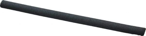 Grier Abrasives - Half Round, Silicone Carbide, Finishing Stick - 4" Long x 1/4" Width, 3/32" Diam x 1-1/2" Long Shank, Fine Grade - Americas Industrial Supply