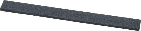 Grier Abrasives - Half Round, Silicone Carbide, Finishing Stick - 4" Long x 3/8" Width, 3/32" Diam x 1-1/2" Long Shank, Medium Grade - Americas Industrial Supply