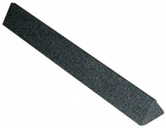 Grier Abrasives - Three Square, Silicone Carbide, Finishing Stick - 4" Long x 1/4" Width, 3/32" Diam x 1-1/2" Long Shank, Coarse Grade - Americas Industrial Supply