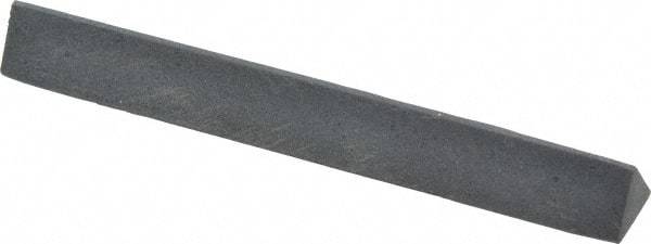 Grier Abrasives - Three Square, Silicone Carbide, Finishing Stick - 4" Long x 3/8" Width, 3/32" Diam x 1-1/2" Long Shank, Fine Grade - Americas Industrial Supply