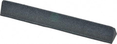 Grier Abrasives - Three Square, Silicone Carbide, Finishing Stick - 4" Long x 1/2" Width, 3/32" Diam x 1-1/2" Long Shank, Medium Grade - Americas Industrial Supply