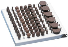 Grier Abrasives - 100 Piece Aluminum Oxide Vitrified Abrasive Point Set - Americas Industrial Supply