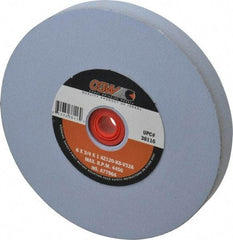 Camel Grinding Wheels - 120 Grit Aluminum Oxide Bench & Pedestal Grinding Wheel - 6" Diam x 1" Hole x 3/4" Thick, 4456 Max RPM, K Hardness, Fine Grade , Vitrified Bond - Americas Industrial Supply