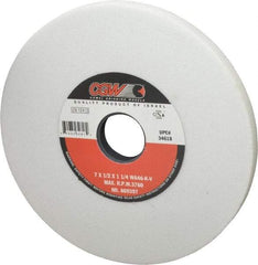 Camel Grinding Wheels - 7" Diam x 1-1/4" Hole x 1/2" Thick, K Hardness, 46 Grit Surface Grinding Wheel - Aluminum Oxide, Type 1, Coarse Grade, 3,760 Max RPM, Vitrified Bond, No Recess - Americas Industrial Supply